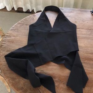 Black wrap around top